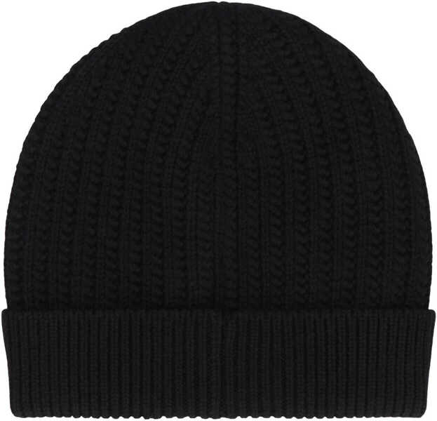 Sepci Dolce & Gabbana Dolce & Gabbana Black Knit Wool Hat Black Barbati (BM 19288542) 3