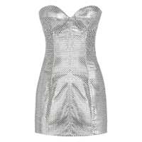 Rochii Dolce & Gabbana Silver Mini Dress Femei