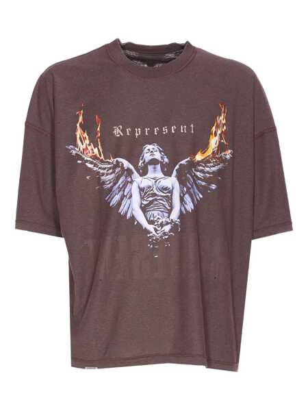 Topuri REPRESENT Represent T-Shirts And Polos BROWN Barbati (BM 19290366) 1