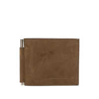 Portofele Tom Ford Natural Nubuck Elongated T Line Money Clip Wallet Accessories Barbati