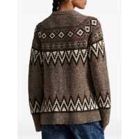 Pulovere Dama - Cardigane Ralph Lauren Wool blend Fair Isle cardigan Brown Femei (BM 19291503) - B-mall.ro