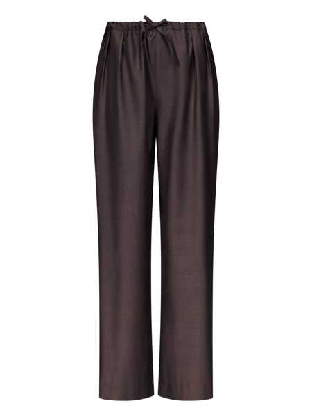 Pantaloni casual LOULOU DE SAISON Cove LDS Pants Brown Femei (BM 19291650) 1