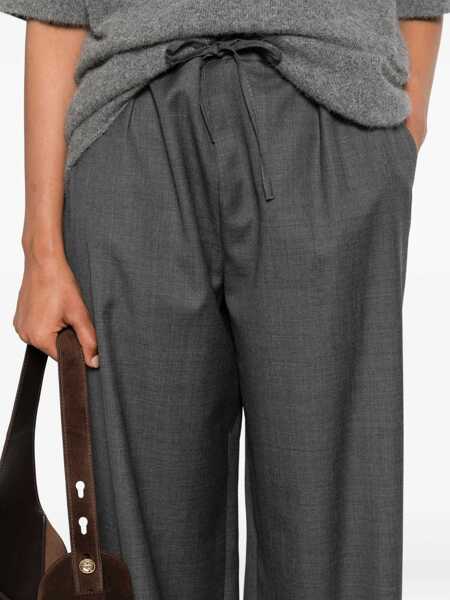 Pantaloni casual LOULOU DE SAISON Cove LDS Pants Grey Femei (BM 19291671) 5