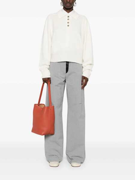 Pulovere LOULOU DE SAISON Homere Lds cashmere sweater White Femei (BM 19291698) 2