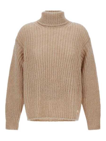 Pulovere Herno Wool and alpaca turtleneck sweater Beige Femei (BM 19291749) 1