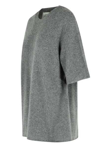 Pulovere LOULOU DE SAISON Raven crewneck sweater in wool blend Grey Femei (BM 19291794) 3
