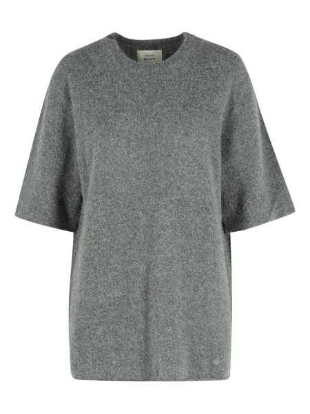 Pulovere LOULOU DE SAISON Raven crewneck sweater in wool blend Grey Femei (BM 19291794) 1