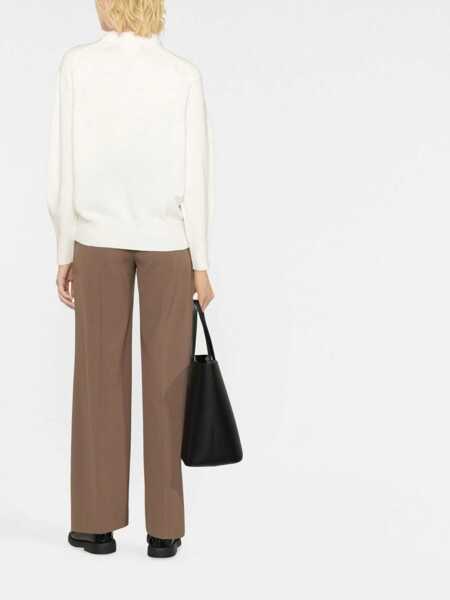 Pulovere LOULOU DE SAISON Cashmere Tino Sweater White Femei (BM 19291887) 4