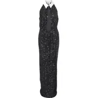 Rochii lungi Elisabetta Franchi Maxi dress with sequins 'Red Carpet'