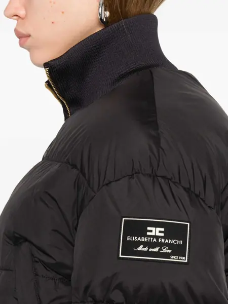 Geci de iarna Elisabetta Franchi Quilted puffer Black Femei (BM 19291967) 5