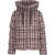 Herno Houndstooth puffer jacket Brown