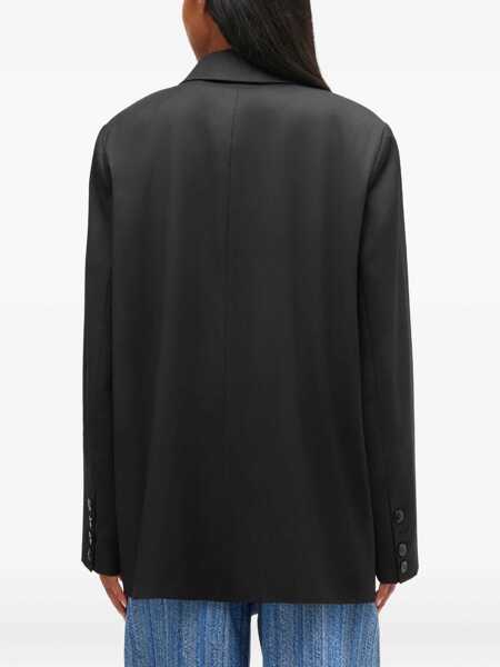 Sacouri office Ganni Double-Breasted Wool Jacket BLACK Femei (BM 19292021) 4