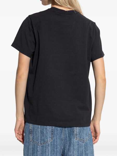 Tricouri Ganni T-Shirt Kitty CHARCOAL Femei (BM 19292027) 4