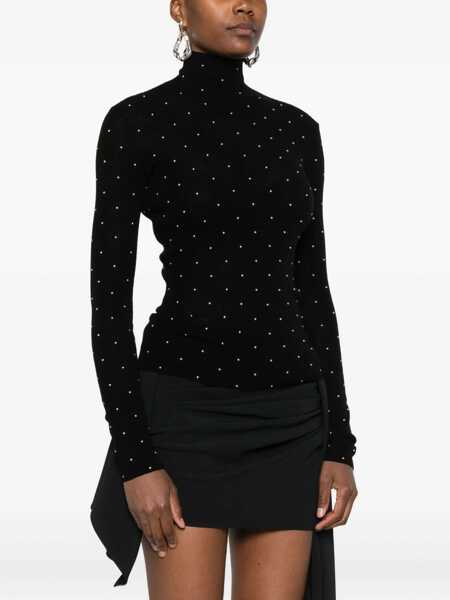 Pulovere casual RABANNE Secon-Skin Efect Mesh With Studs BLACK Femei (BM 19292033) 3