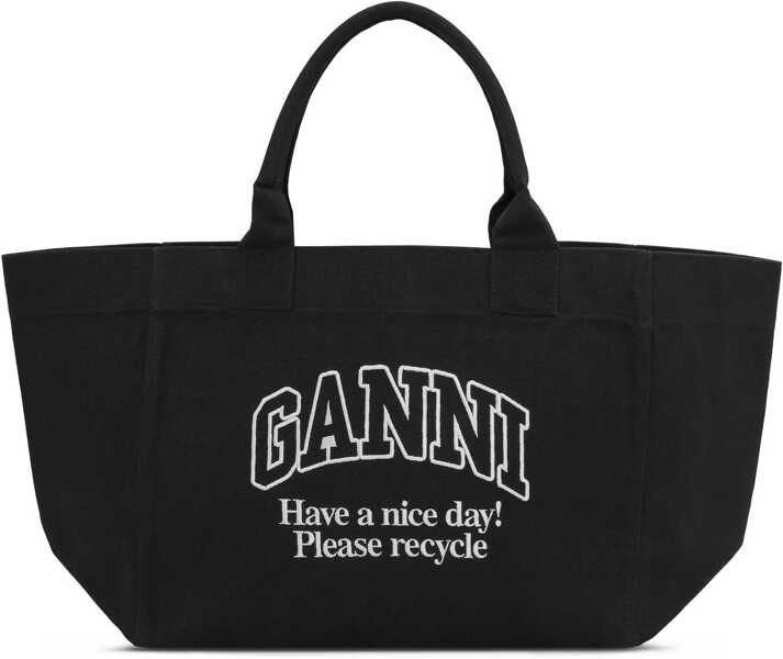 Genti de mana Ganni Oversized Tote Bag GREY Femei (BM 19292036) 1