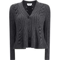 Cardigane Peplum Cable Cardigan Femei