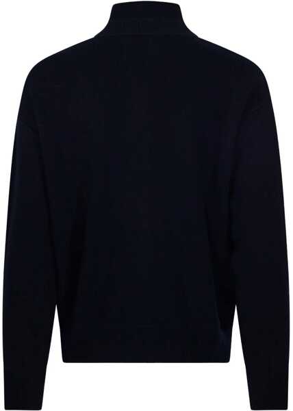 Pulovere casual Roberto Collina High-neck Wool Sweatshirt NERO Barbati (BM 19292066) 2