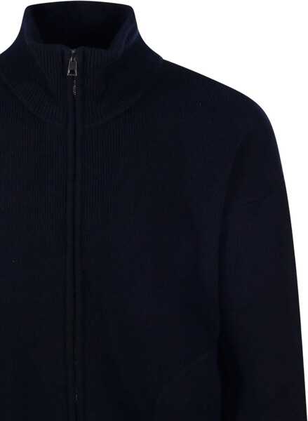 Pulovere casual Roberto Collina High-neck Wool Sweatshirt NERO Barbati (BM 19292066) 4