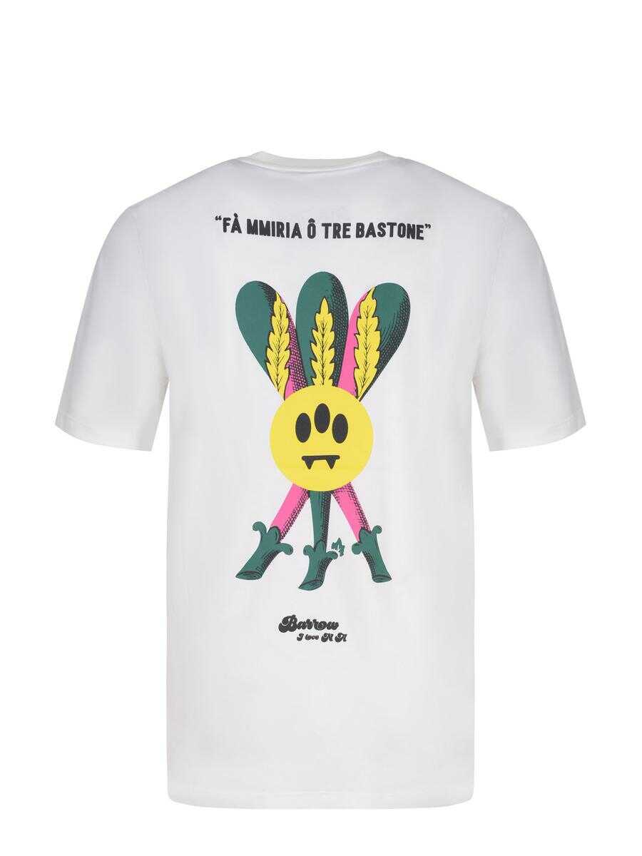 Tricouri BARROW Barrow  T-Shirt WHITE Barbati (BM 19292568) 3