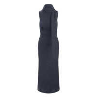 Rochii Staud Canal Midi Dress In Charcoal Femei