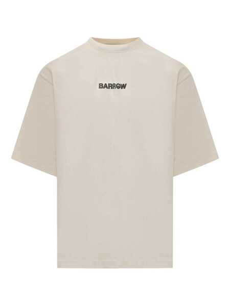 Tricouri BARROW Barrow  T-Shirt Beige Barbati (BM 19293615) 1