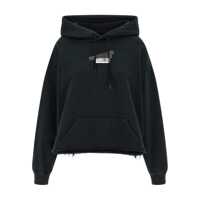 Bluze de trening MM6 Maison Margiela Black Logo Hoodie Femei