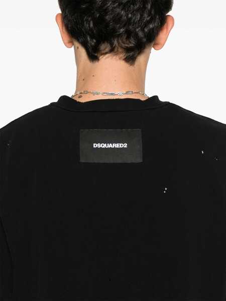 Tricouri DSQUARED2 DSQUARED2  T-Shirt Black Barbati (BM 19294851) 4