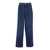 FRAME Blue Jeans With Pleats On The Front In Cotton Woman BLUE
