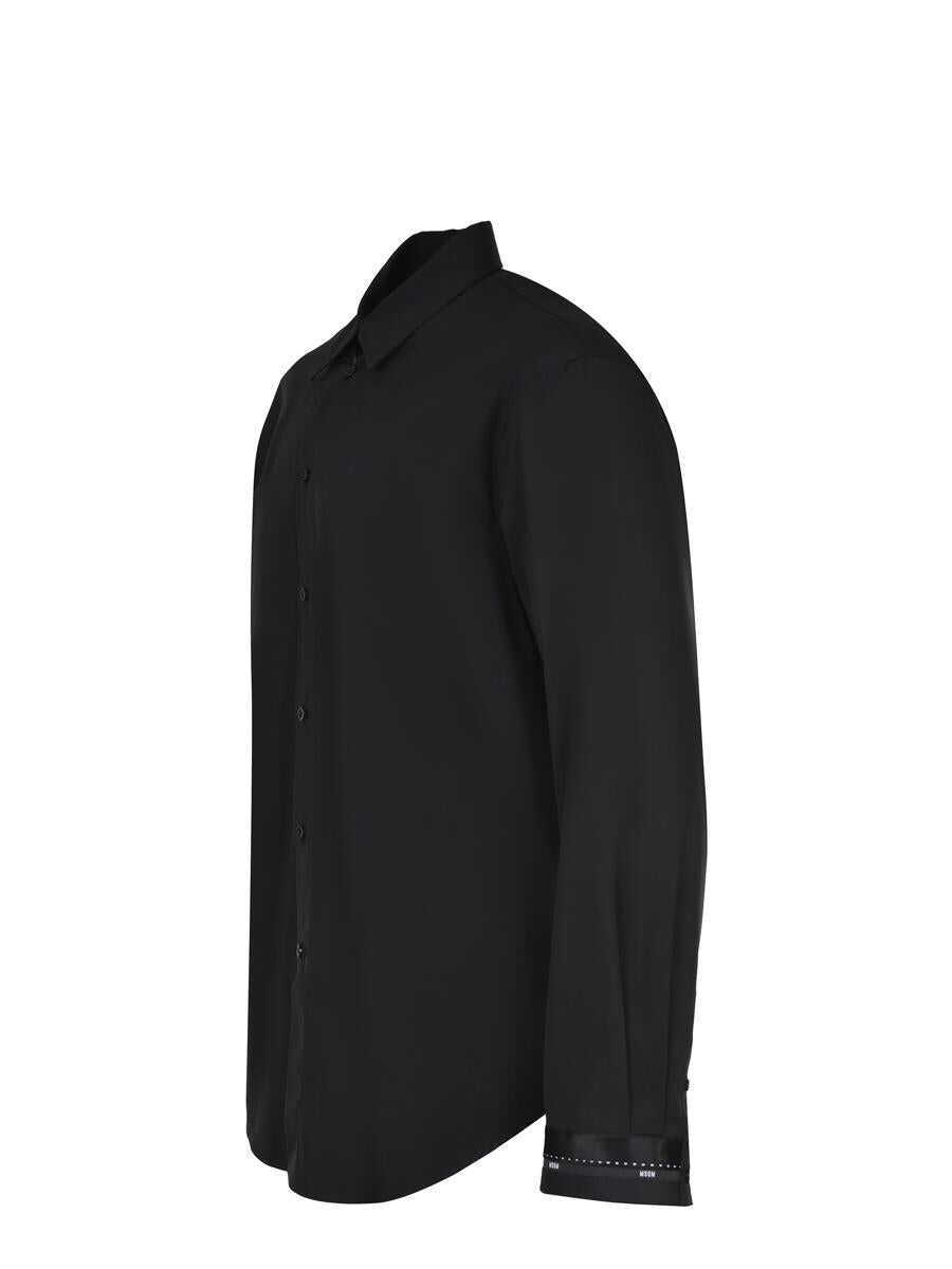 Camasi MSGM Msgm  Shirt Black Barbati (BM 19295112) 2