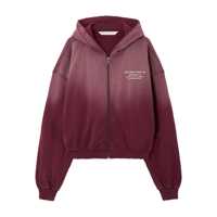 Bluze de trening Palm Angels Palm Angels Bordeaux Sweatshirt With Zip And Hoodie Femei