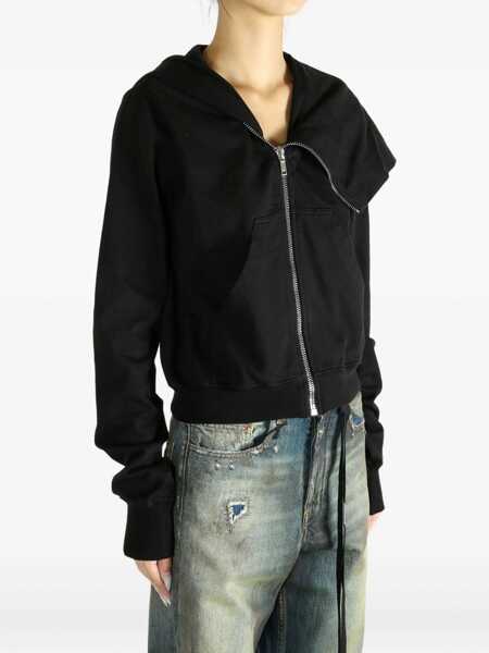 Cardigane Rick Owens Rick Owens Drkshdw Zip-Up Cardigan Black Femei (BM 19295373) 3