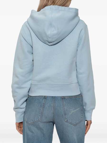 Pulovere Palm Angels Palm Angels Palm Angels Blue Sweatshirt With Embroidered Bear BLUE Femei (BM 19295457) 4