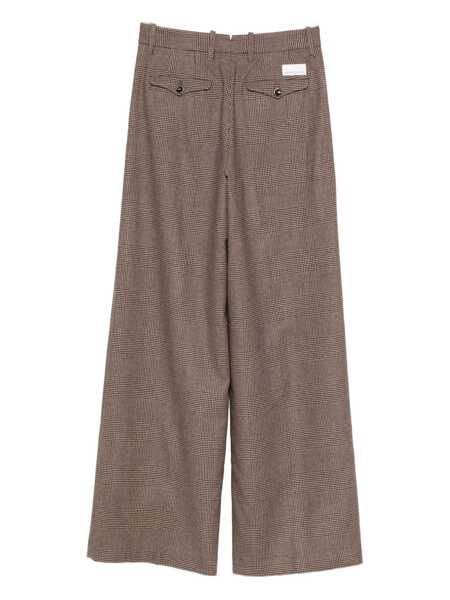 Pantaloni casual Nine in the morning Nine In The Morning Karen Trousers In Prince Of Wales Pattern BROWN Femei (BM 19295559) 2