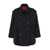 MERCI Black Double-Breasted Jacket With Epaulets And Classic Collar In Wool Blend Woman Black