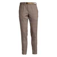 Pantaloni White Sand Tweed Trousers With Elasticated Waistband Barbati