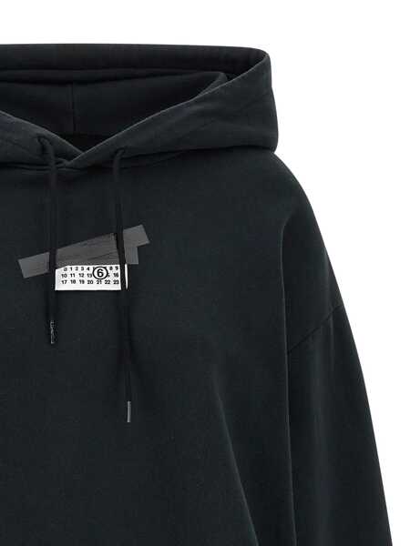 Bluze de trening MM6 Maison Margiela MM6 Maison Margiela Numeric Signature Mm6 Hoodie Black Femei (BM 19296264) 3