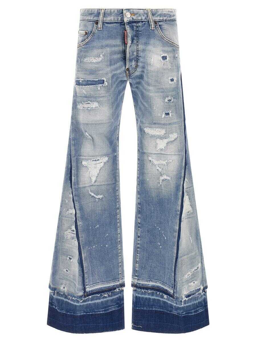 Blugi DSQUARED2 DSQUARED2 Bettter X Dsquared2 Mother Jeans BLUE Femei (BM 19296444) 1