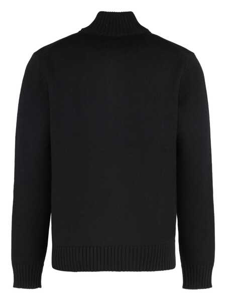 Cardigane Slowear Slowear Cardigan In Virgin Wool Black Barbati (BM 19296696) 2