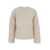 MERCI Beige Knit Crewneck Sweater In Wool Blend Woman Beige