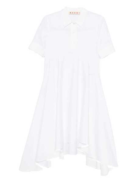 Rochii Marni Marni Asymmetrical Cotton Dress WHITE Femei (BM 19296825) 1