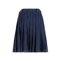 Fuste 7 For All Mankind Dama - Fuste 7 For All Mankind 7 For All Mankind Gonna Pleated In Denim Navy Femei (BM 19296960) - B-mall.ro