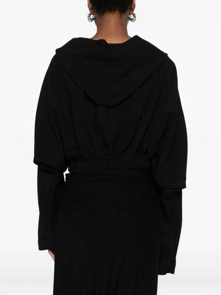 Tricouri Rick Owens Rick Owens Hooded T-Shirt Black Femei (BM 19297647) 4