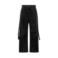 Pantaloni casual Dolce & Gabbana Dolce & Gabbana Black Cotton Cargo Pants Femei