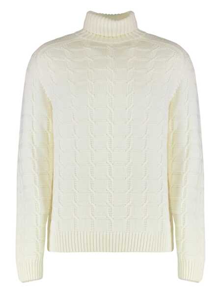 Pulovere Slowear Slowear Sweater With Turtleneck In Virgin Wool WHITE Barbati (BM 19302597) 1