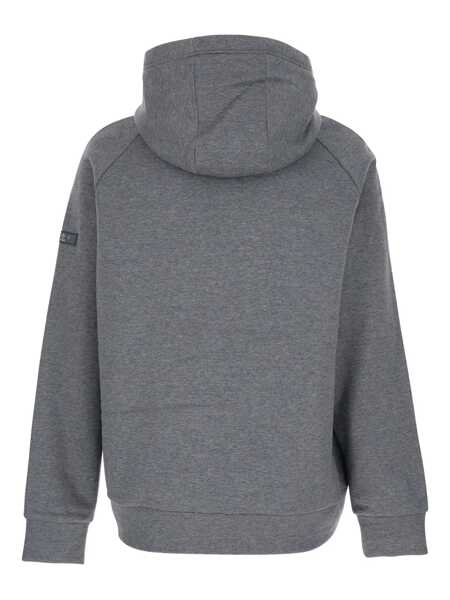 Pulovere TATRAS Baccaro Grey Sweatshirt With Hood And Logo Patch On The Sleeve In Cotton Man GREY Barbati (BM 19302690) 2