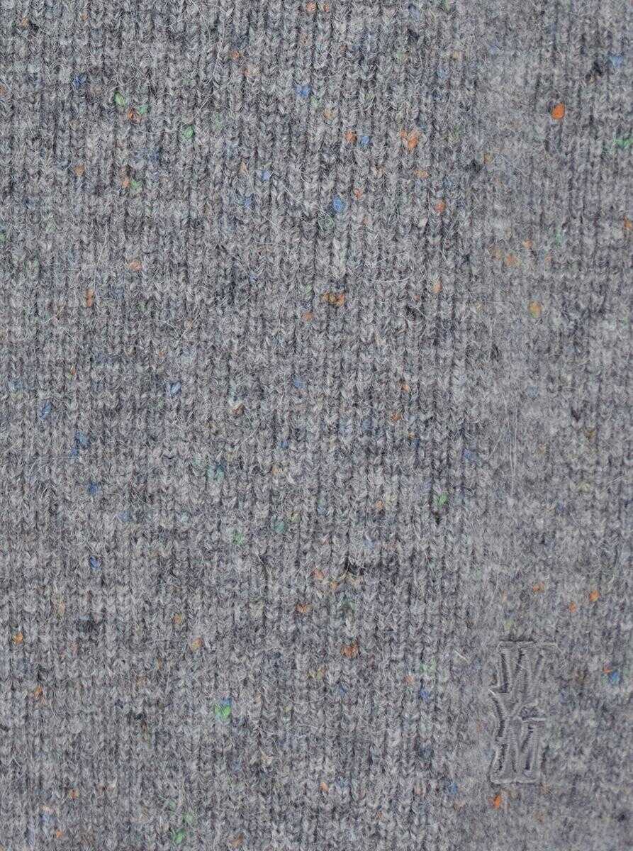 Cardigane WOOYOUNGMI Grey Crewneck Cardigan With Logo Detail On The Rear In Wool Blend Man GREY Barbati (BM 19302720) 3