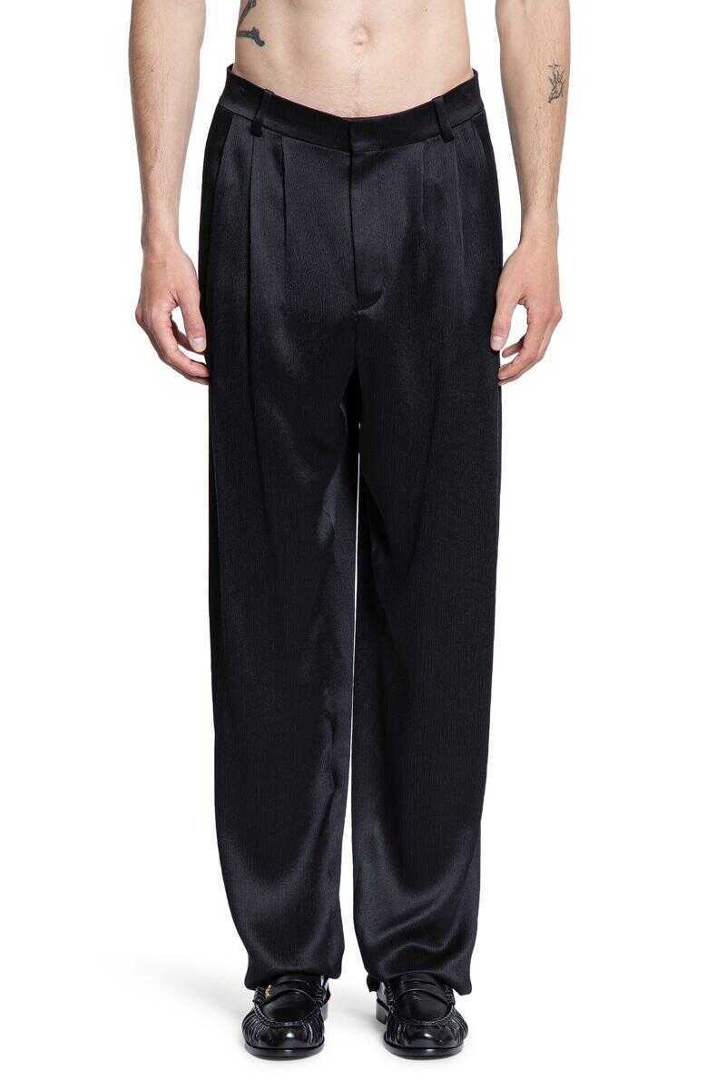 Pantaloni Saint Laurent Saint Laurent Trousers Black Barbati (BM 19302801) 1
