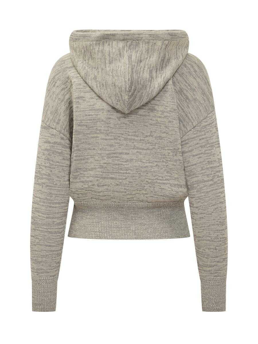 Bluze de trening Isabel Marant Isabel Marant Isabel Marant toile Gray Hoodie With Logo GREY Femei (BM 19302888) 2
