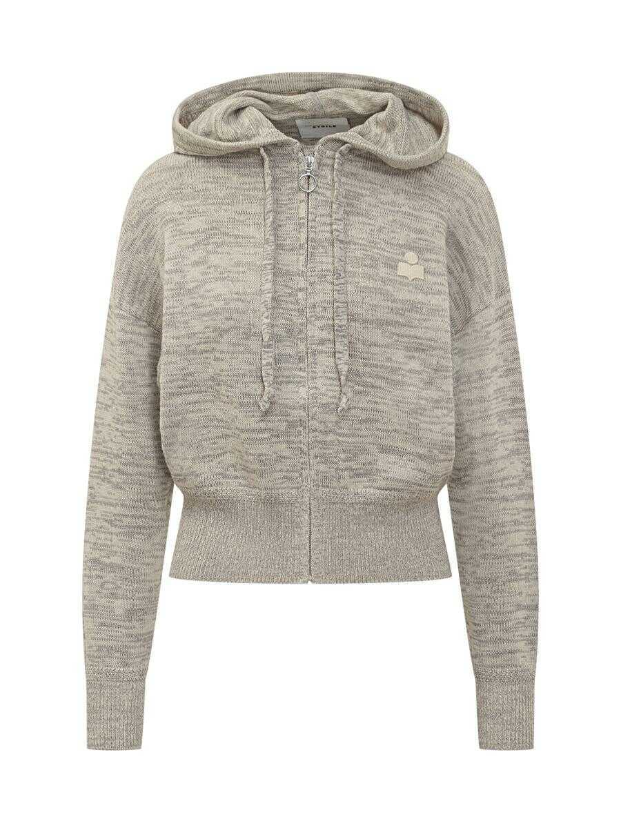 Bluze de trening Isabel Marant Isabel Marant Isabel Marant toile Gray Hoodie With Logo GREY Femei (BM 19302888) 1