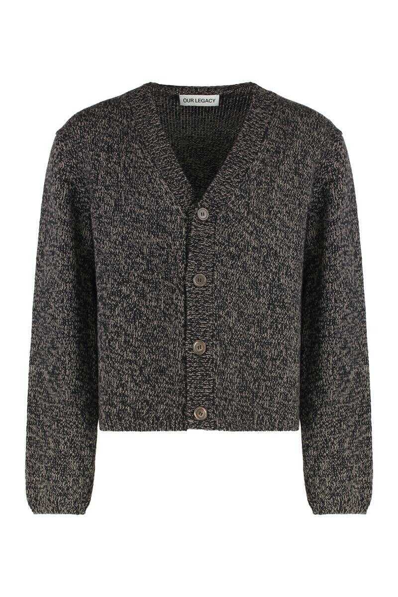 Cardigane OUR LEGACY Our Legacy Cardigan Academy In Wool GREY Barbati (BM 19302897) 1